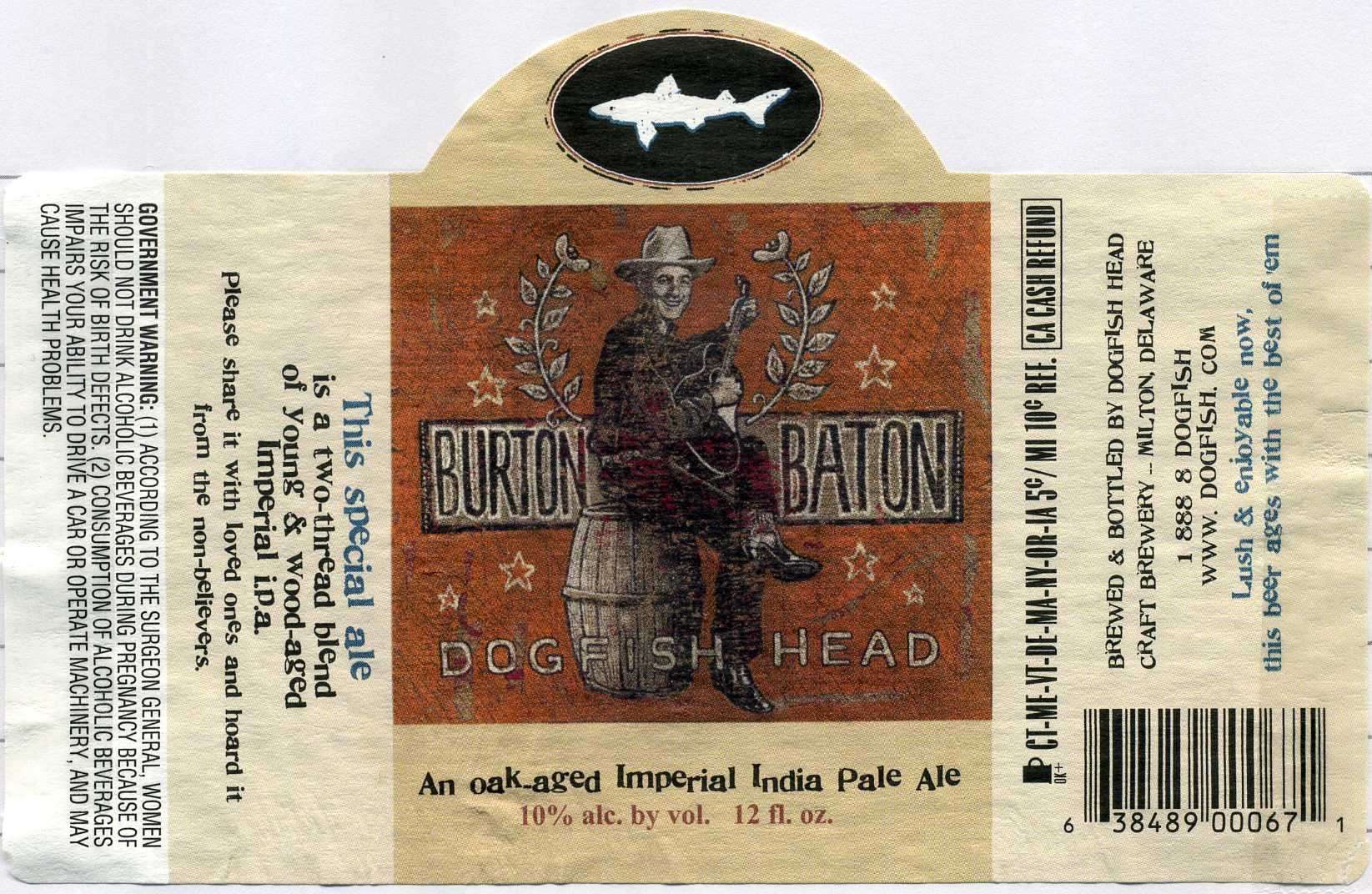 Burton Baton. An Oak-aged Imperial IPA