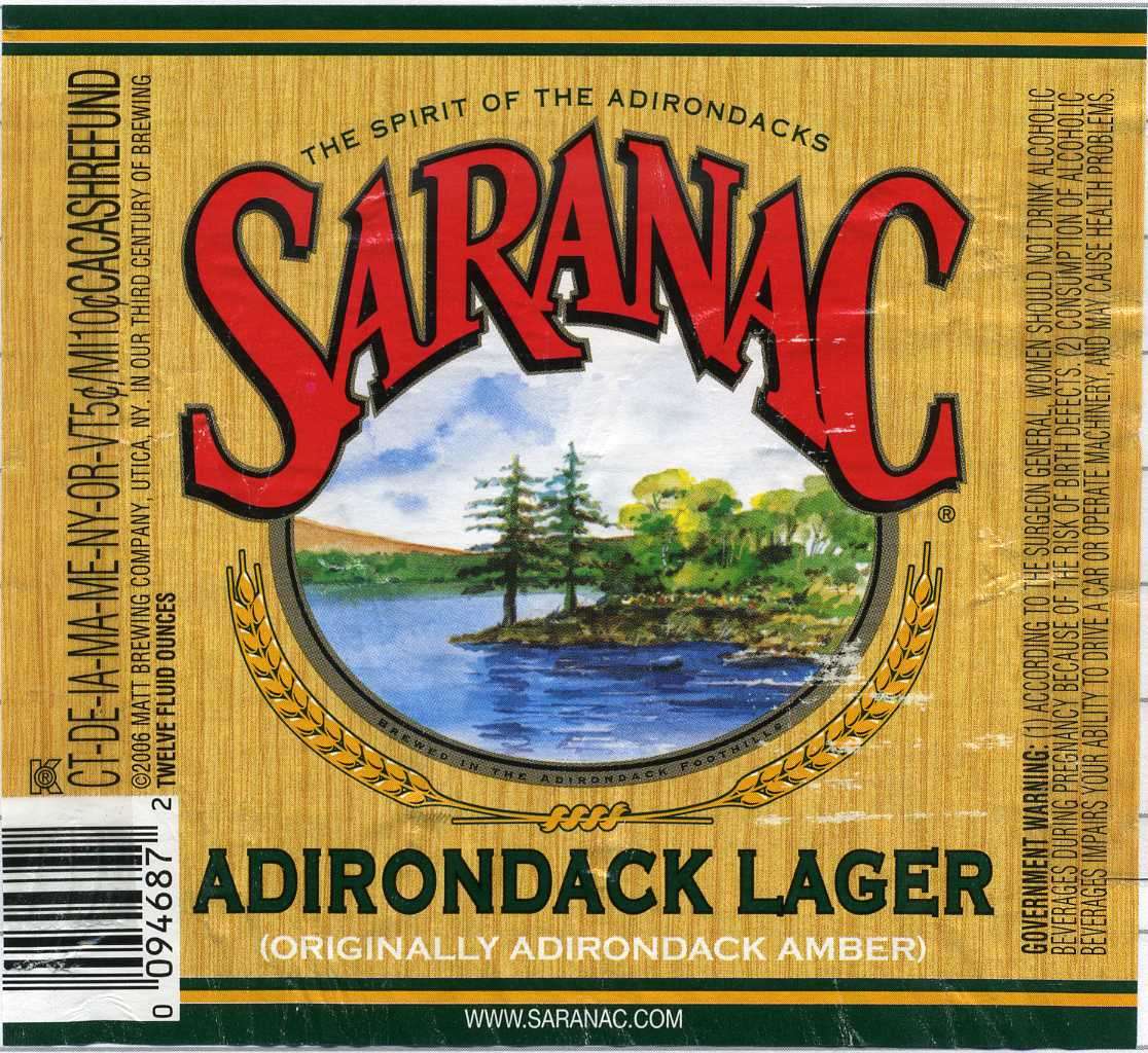 Saranac Adirondack Lager