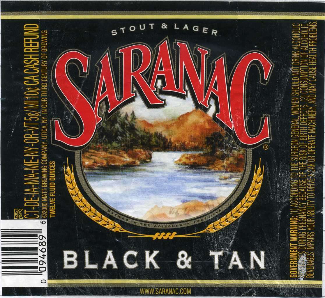 Saranac Black & Tan
