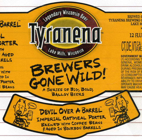Devil Over a Barrel (Imperial Oatmeal Porter) on tap