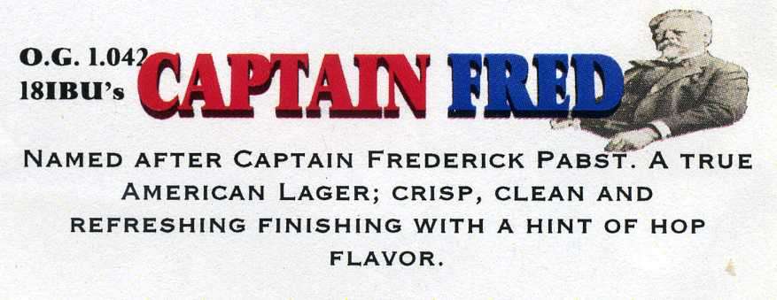 Captain Fred on tap at The Grumpy Troll Brew Pub, Mount Horeb, WI