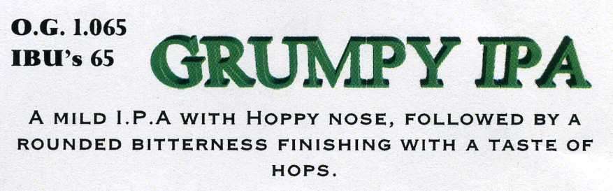 Grumpy IPA on tap at The Grumpy Troll Brew Pub, Mount Horeb, WI