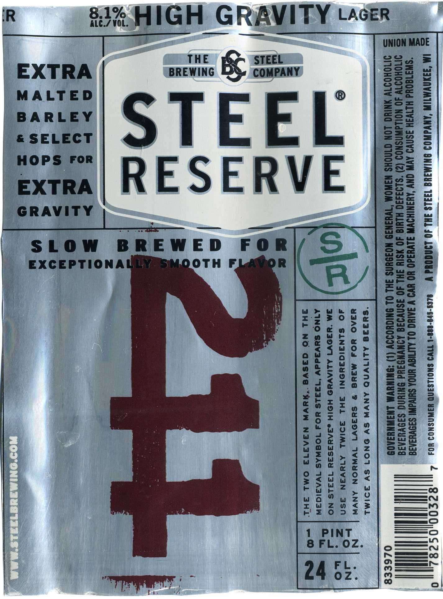 Slow Brew 211 Steel Reserve in can