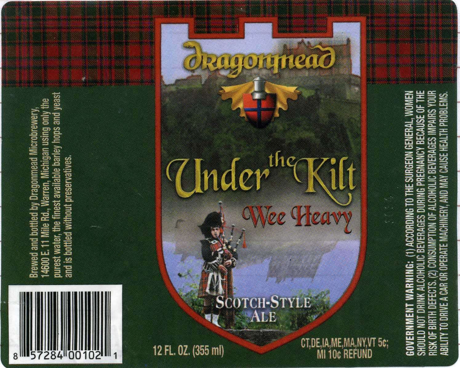 Dragonmead Under the Kilt Wee Heavy