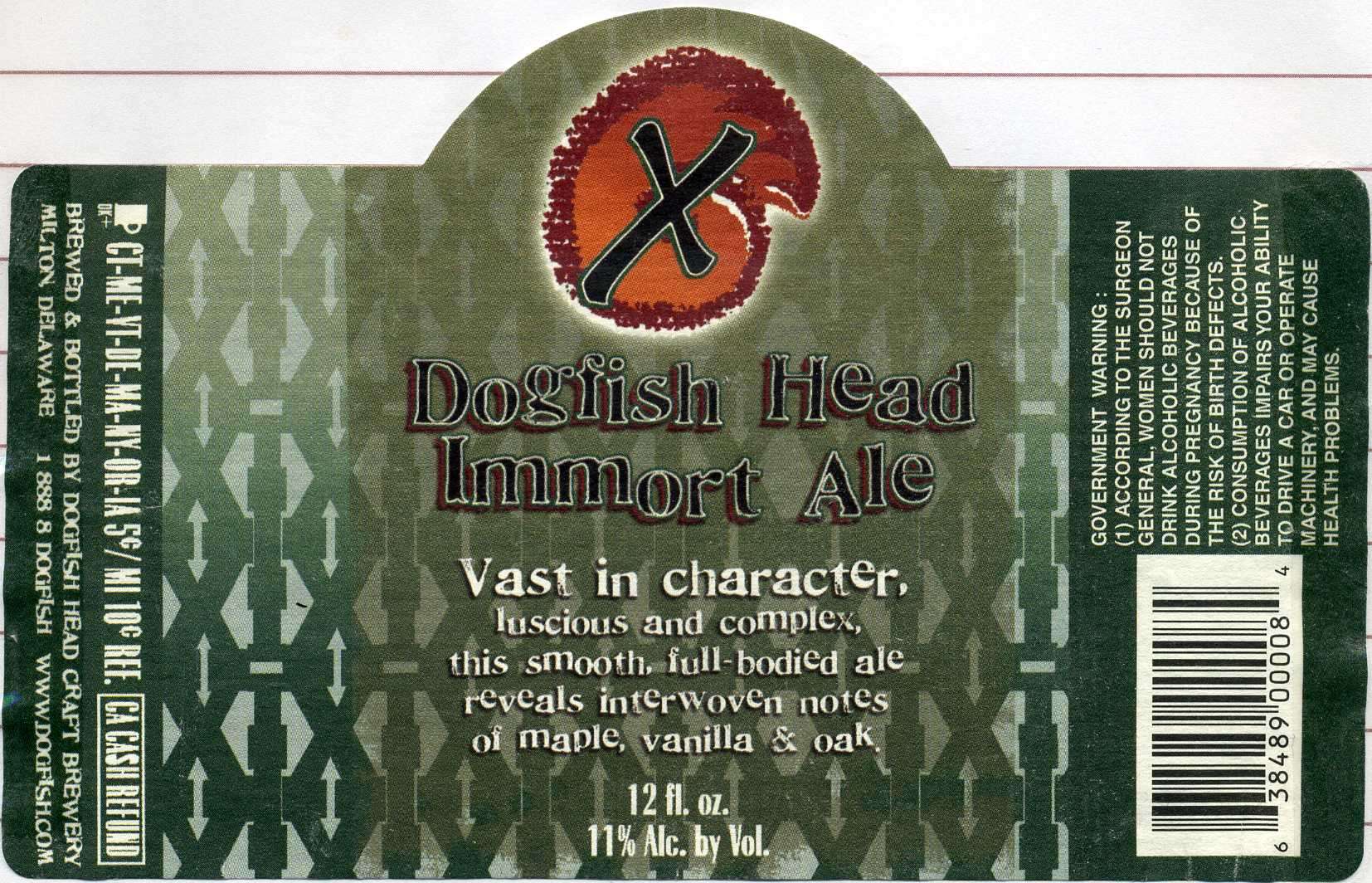Dogfish Head Immort Ale