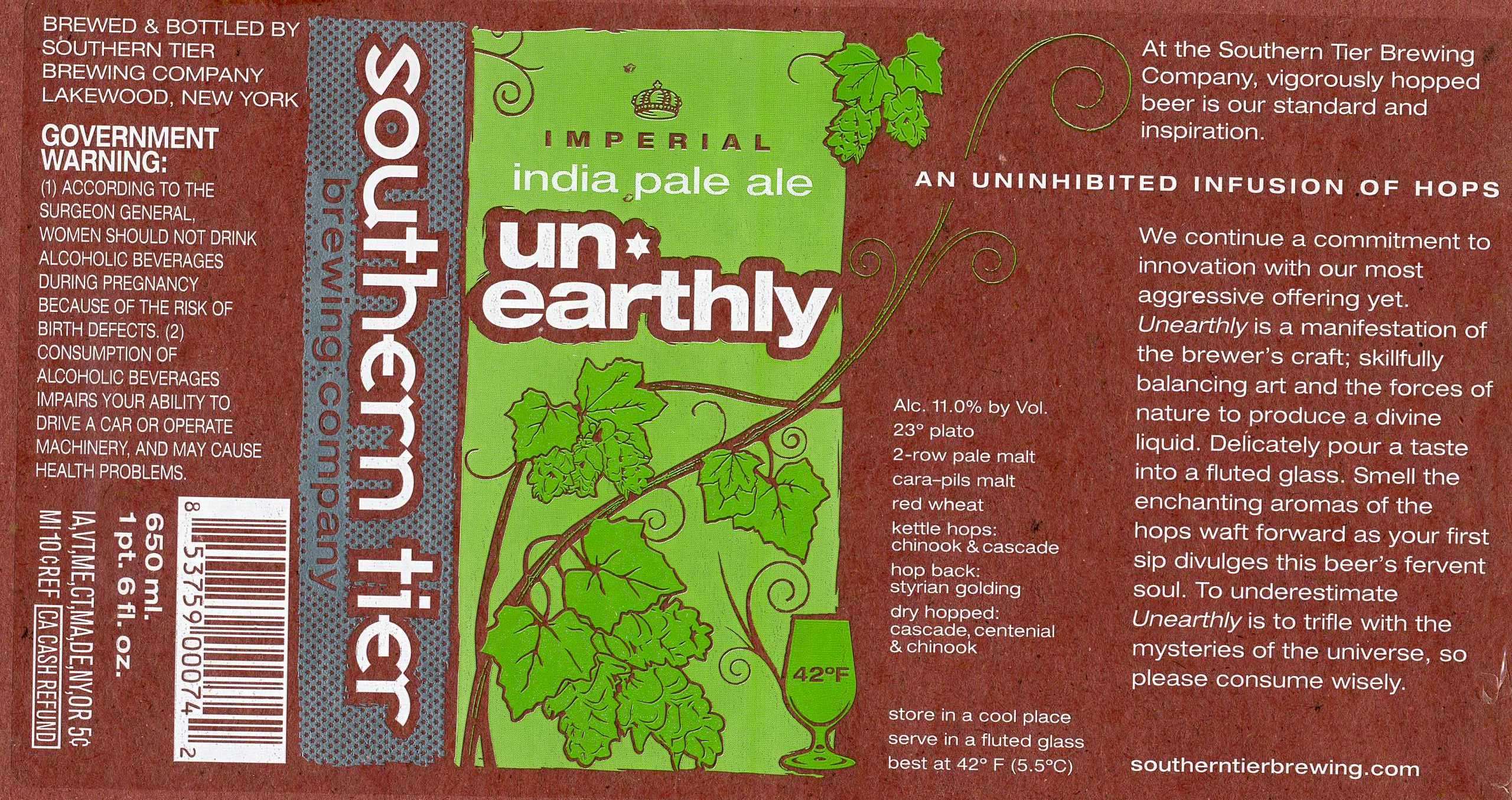 Un*earthy Imperial Pale Ale