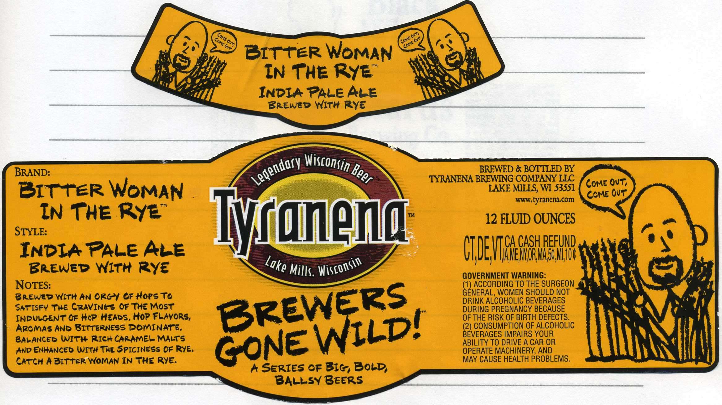 Bitter Women In tThe Rye, Rye IPA, Brewer Gone Wild