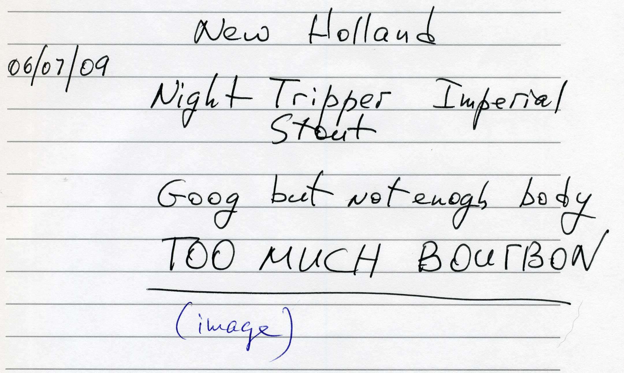 Night Tripper Imperial Stout