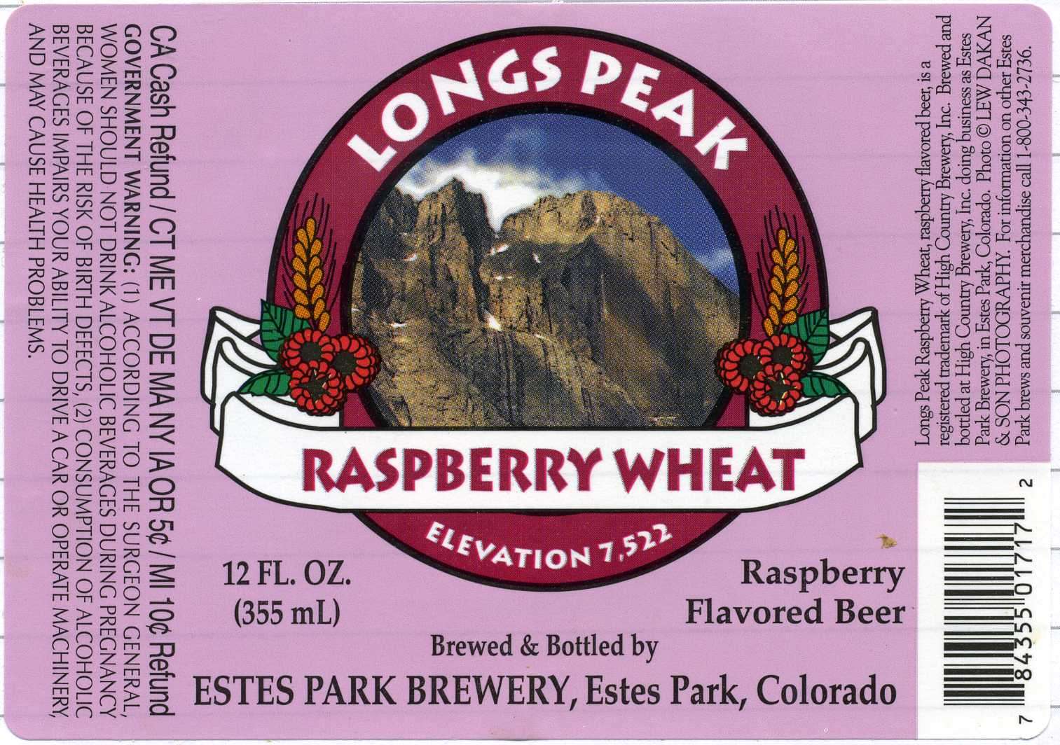Long Peak Rasberry Wheat