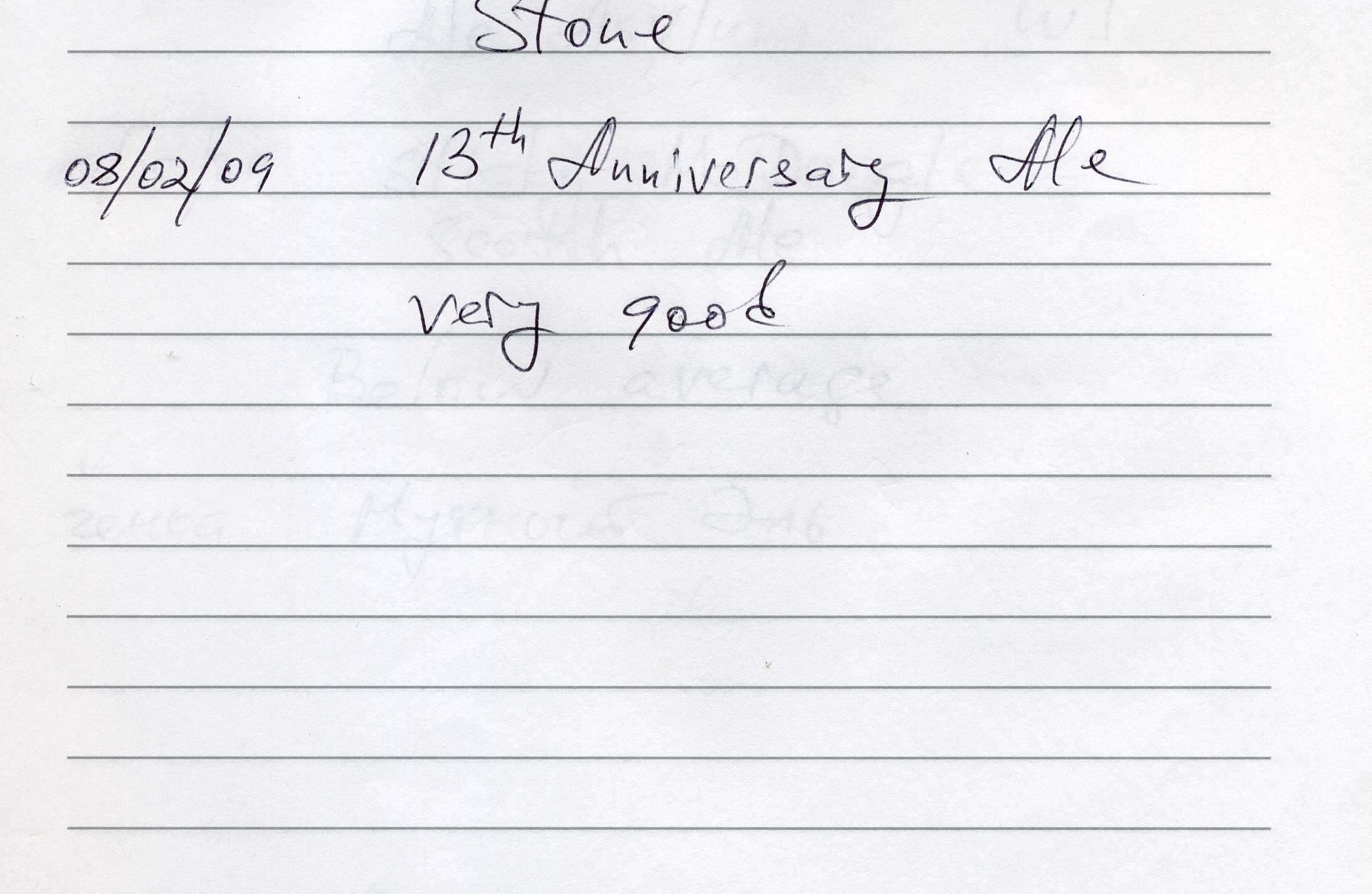 13th Anniversary Ale