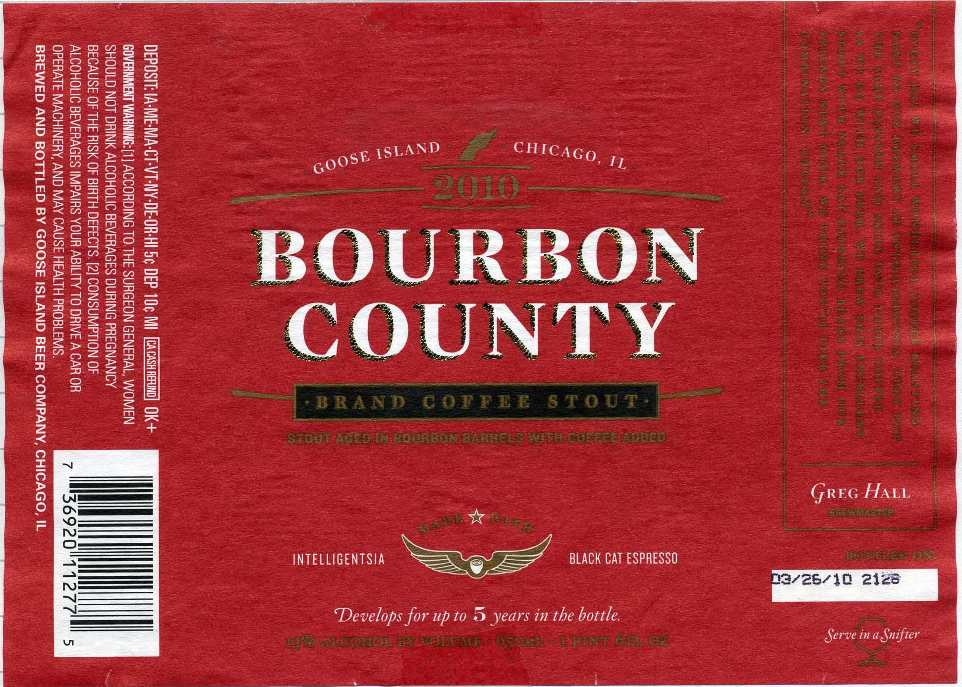 Bourbon County Brand Coffee Stout