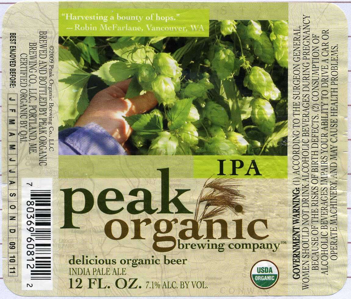 Peak Organic IPA