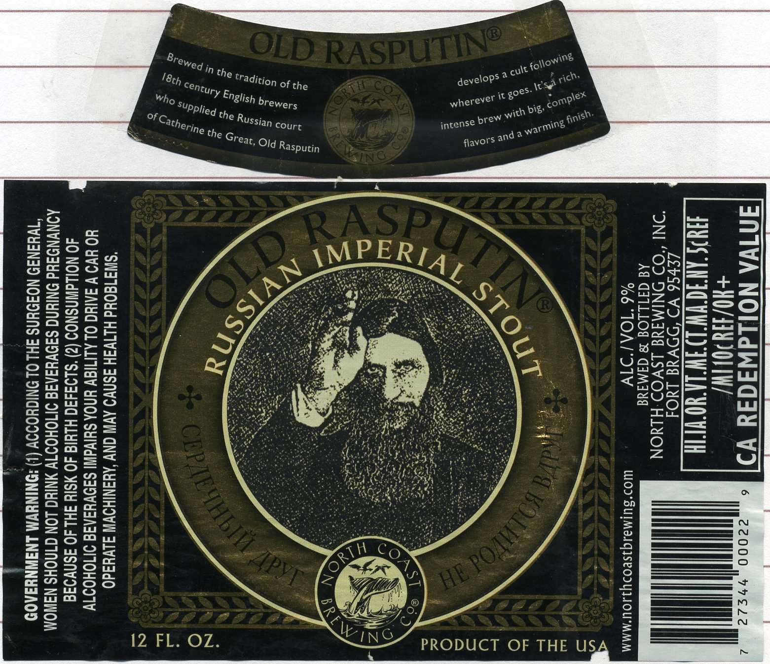 Old Rasputin Russian Imperial Stout