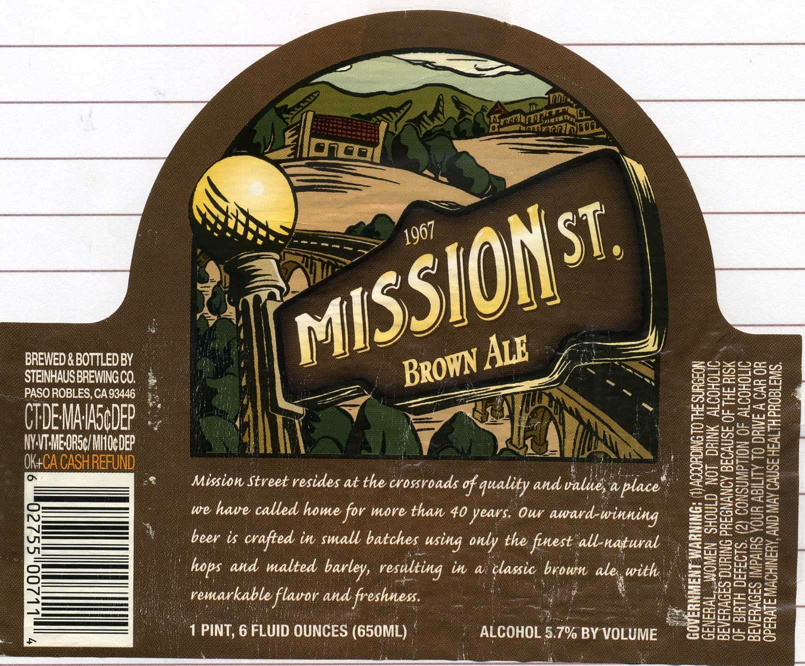 1967 Mission St. Brow Ale