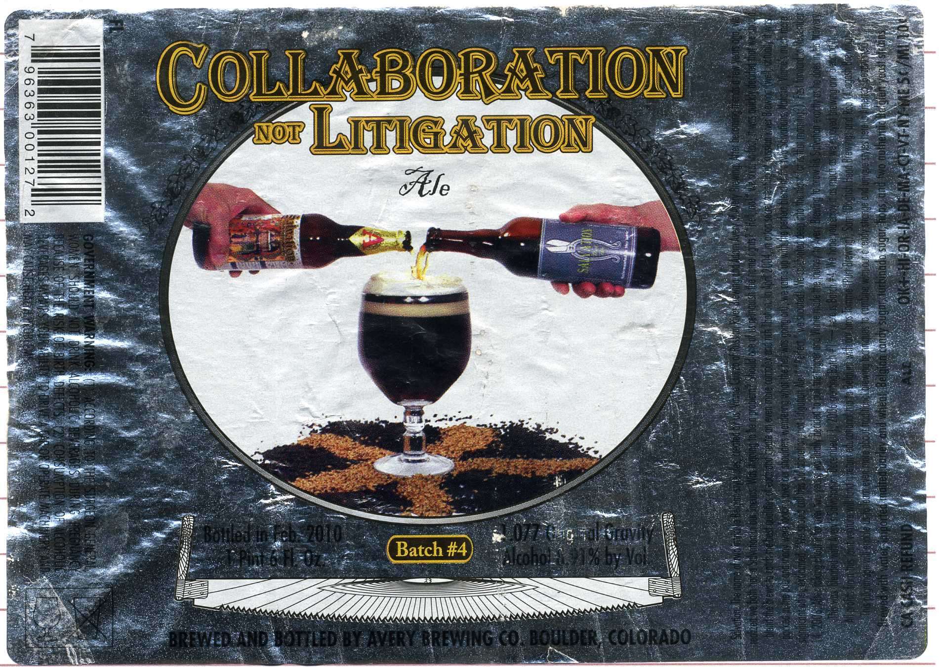 Collaboration not Litigation Ale