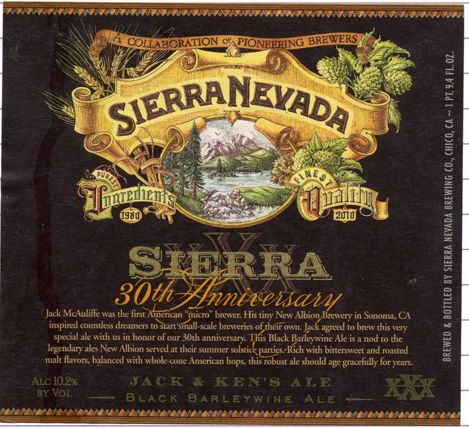 Jack & Ken's Black Barleywine Ale 30th Anniversary