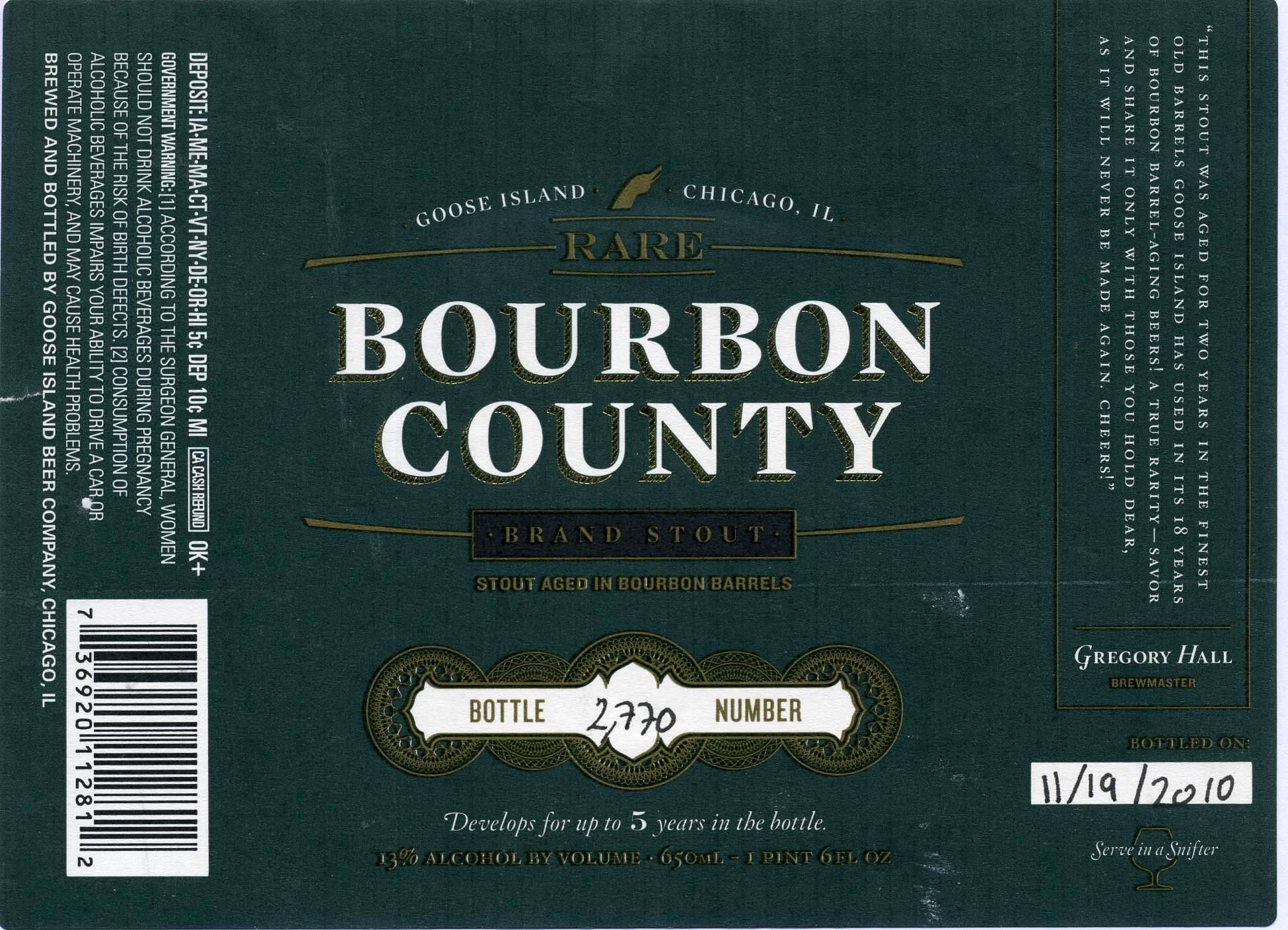 Bourbon County Brand Stout 2010