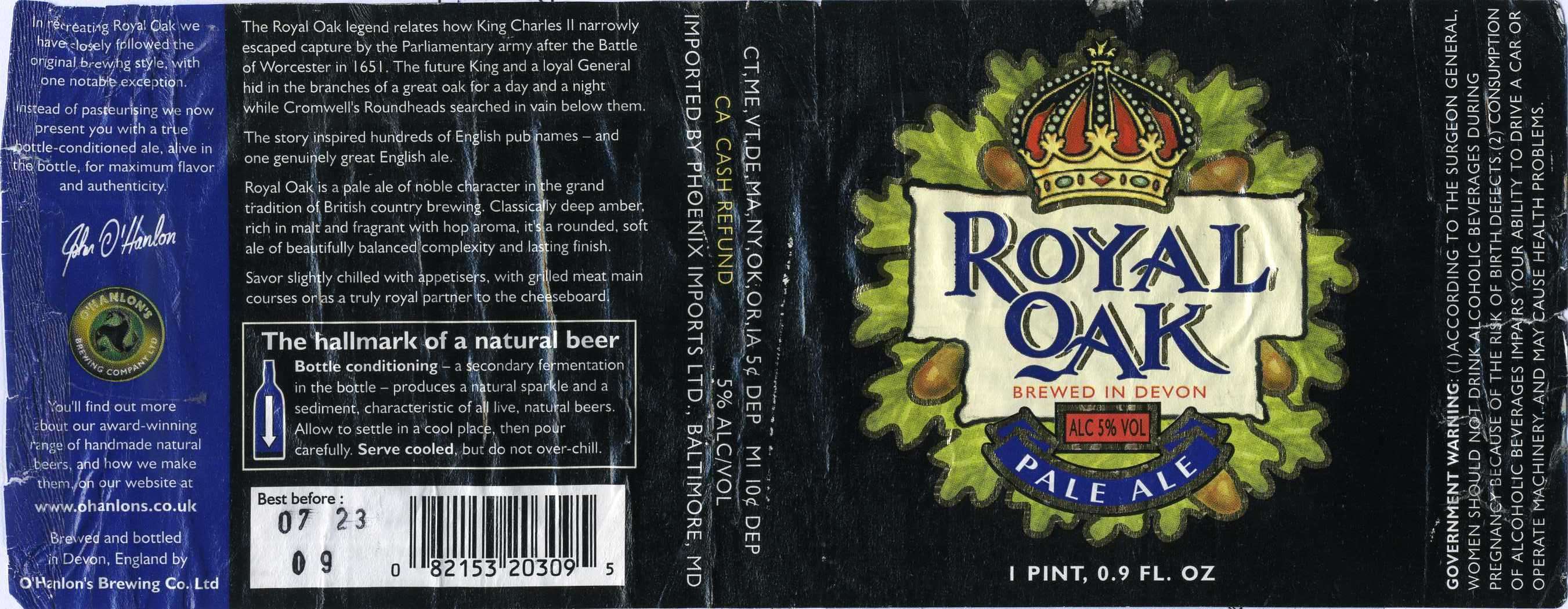 Royal Oak Pale Ale