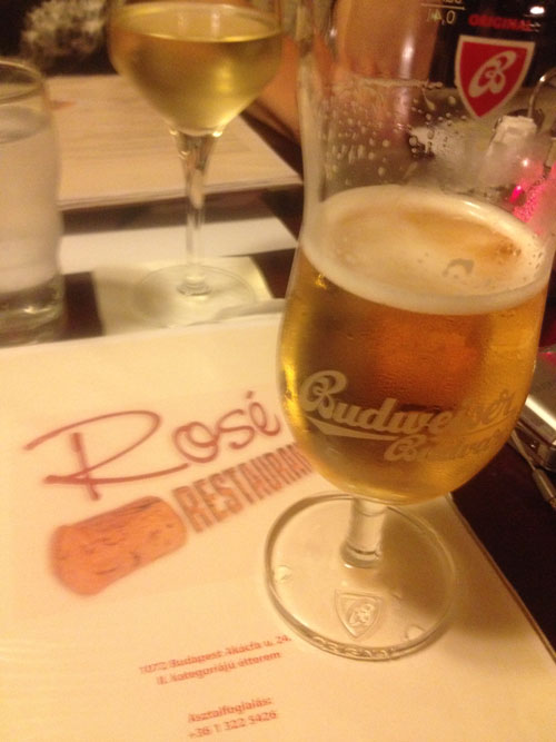 Budapest on tap and bottled: Budweiser on tap at Rose 
