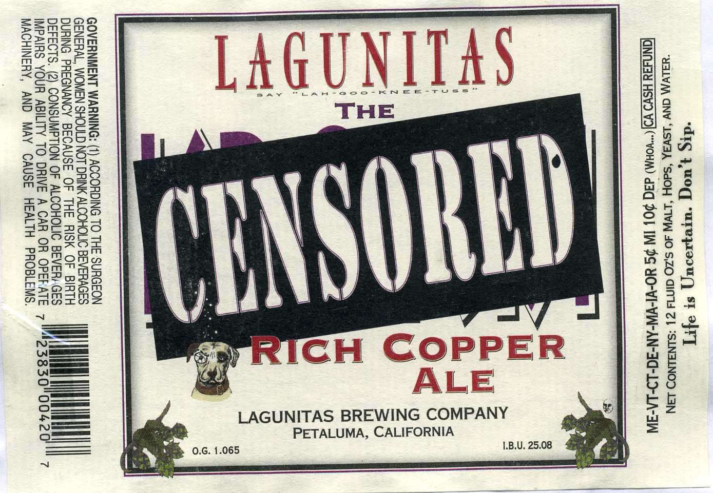 Censored Rich Copper Ale