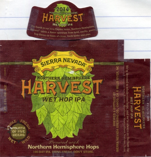 Nothern Hemisphere Harvest wet hop IPA
