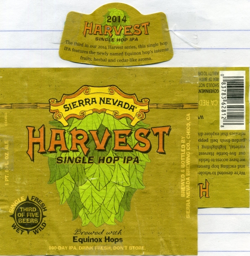 Harvest Single Hop IPA
