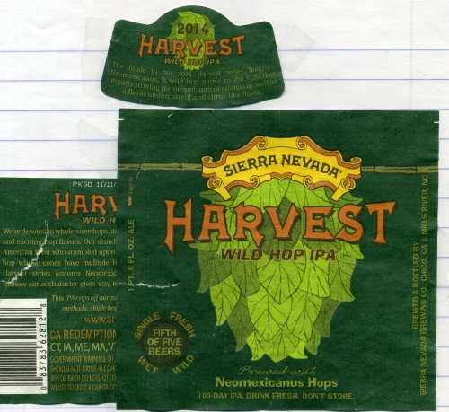 Harvest 2014 Wild Hop IPA