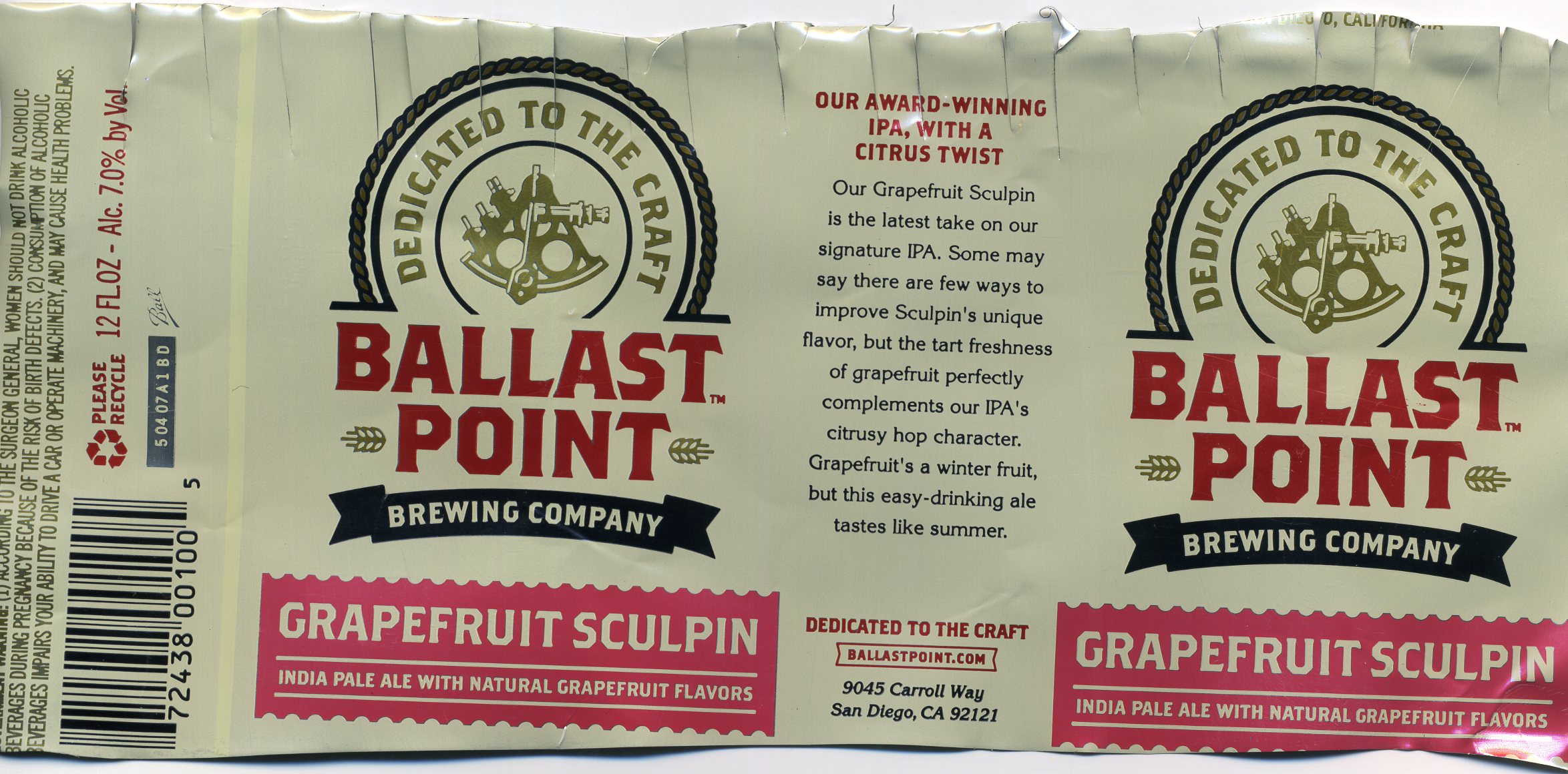 Grapefruit Sculpin in can