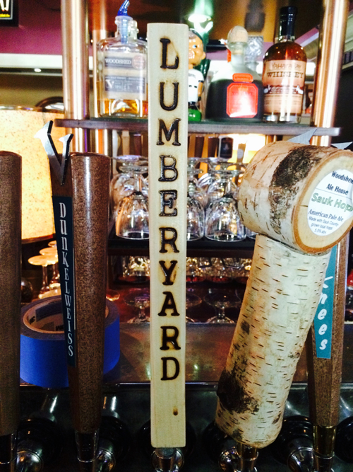 Lumberyard IPA on tap at Vintage pub.