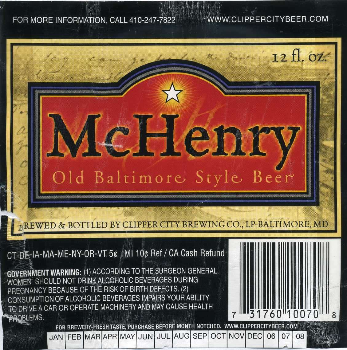 Old Baltimore Style Beer