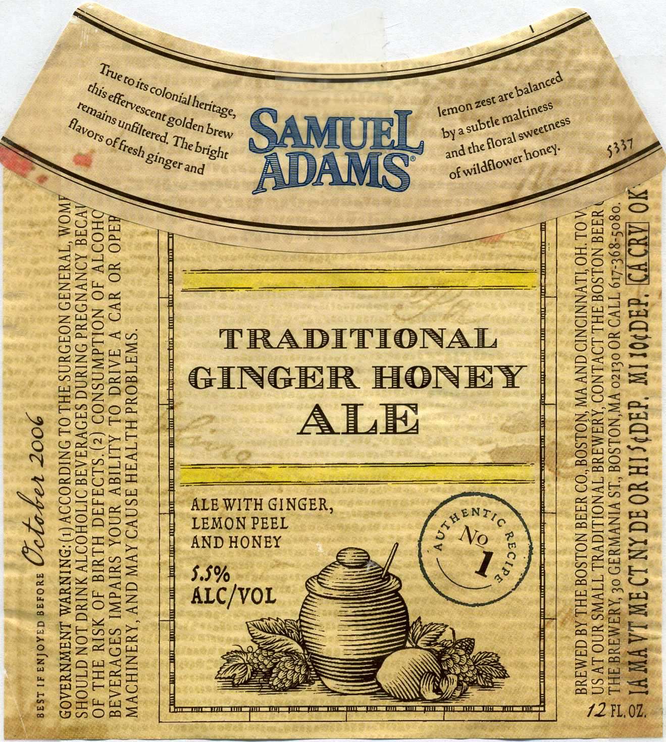 Traditional Ginger Honey Ale
