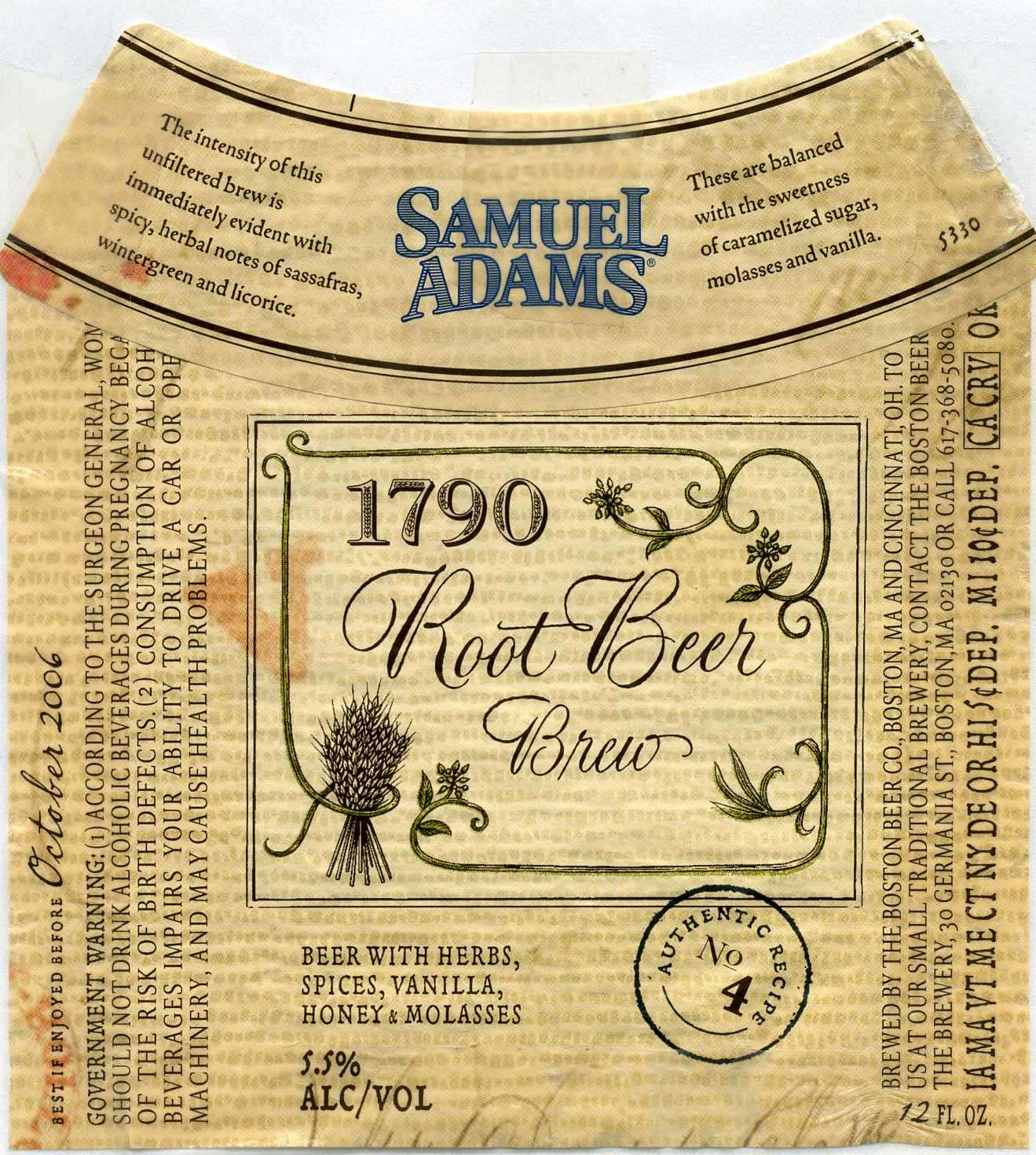 1790 Root Beer Brew