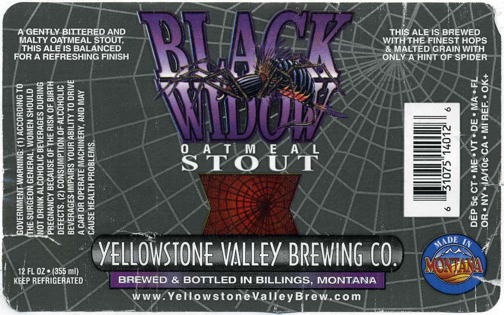Black Widow Oatmeal Stout