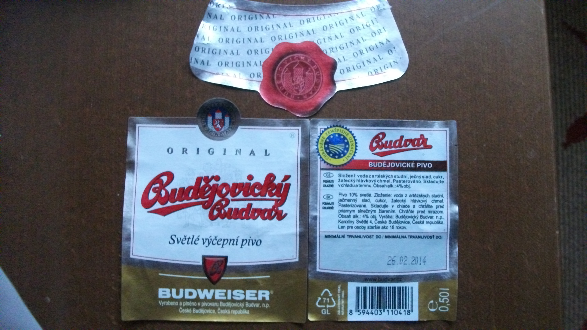Prague on tap and bottled 2013: #4 Original Budweiser