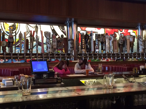   Beer on tap at HopCat Pub Madison