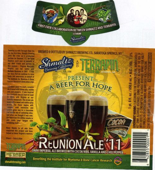 Shmaltz and Terrapin Reunion Ale