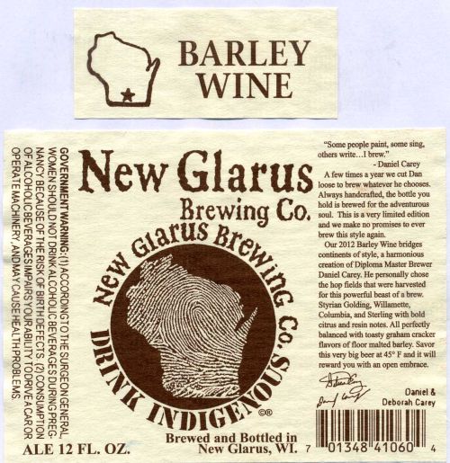 Barley Wine New Glarus
